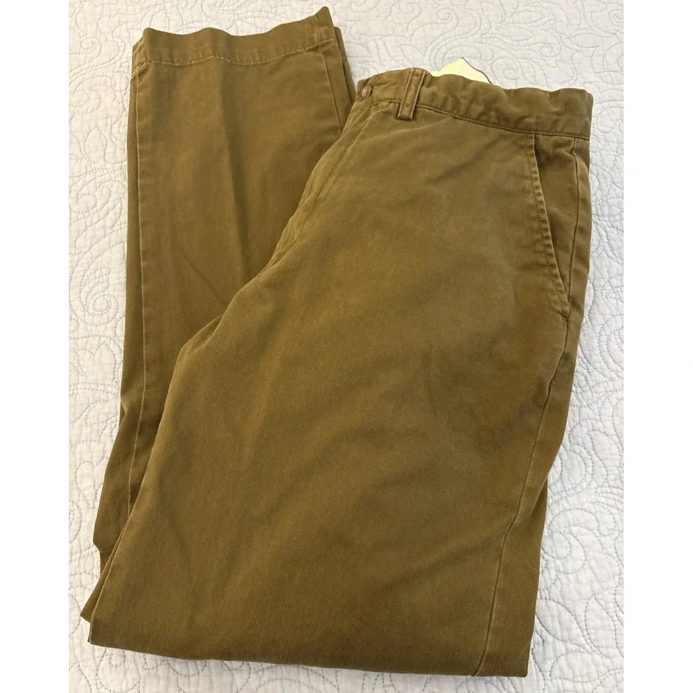 Polo Ralph Lauren Mens 32x32 (30X30) Prospect Chino Pants Olive Green Cotton